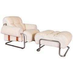 Pace Collection Tucroma Lounge Chair and Ottoman