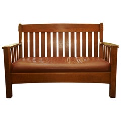 Used Mission Settee Harden Furniture Co., circa 1907