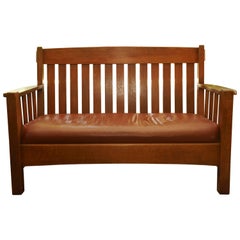 Antique Mission Settee Harden Furniture Co., circa 1907