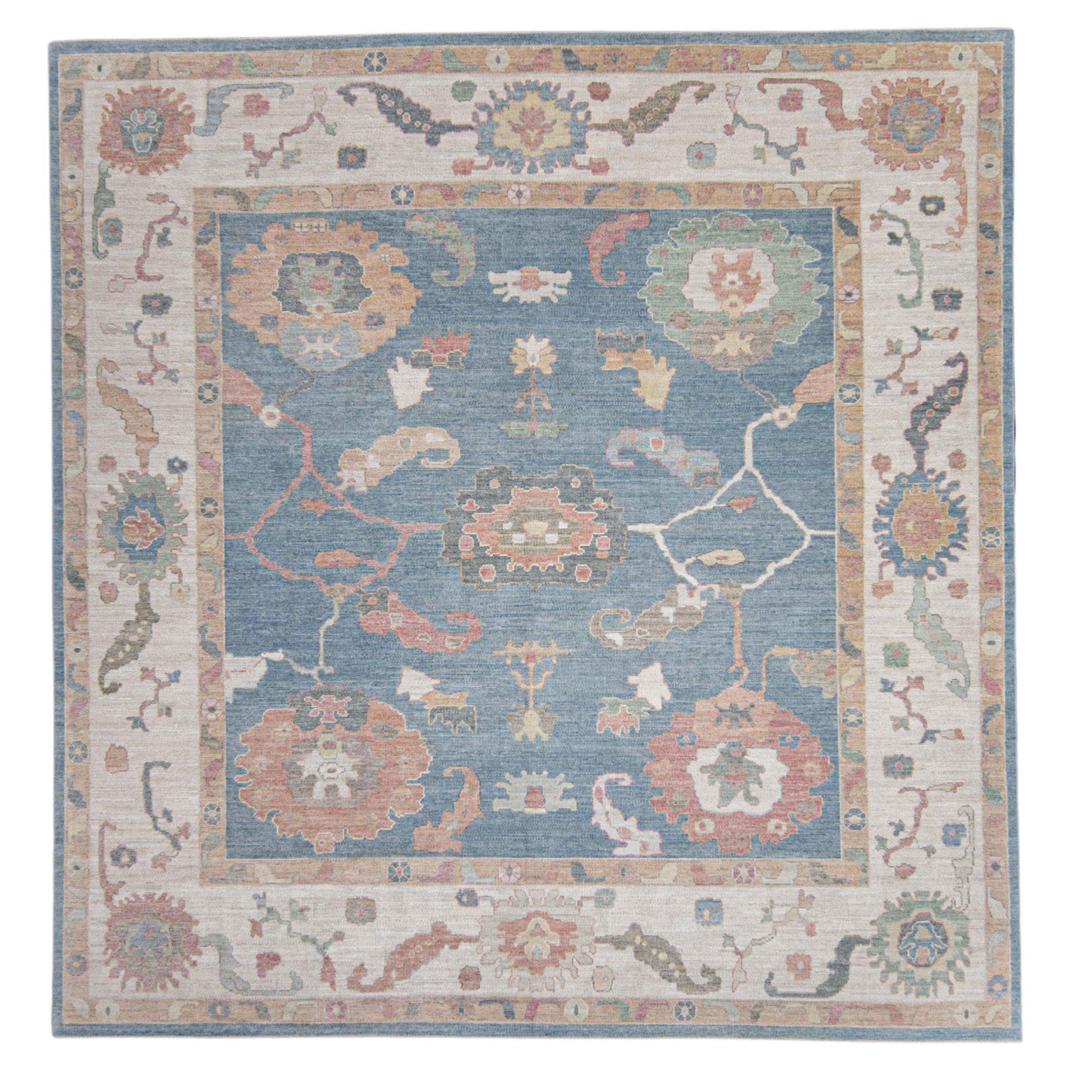 Square Turkish Oushak Rug 11'9" x 12'3" #17352