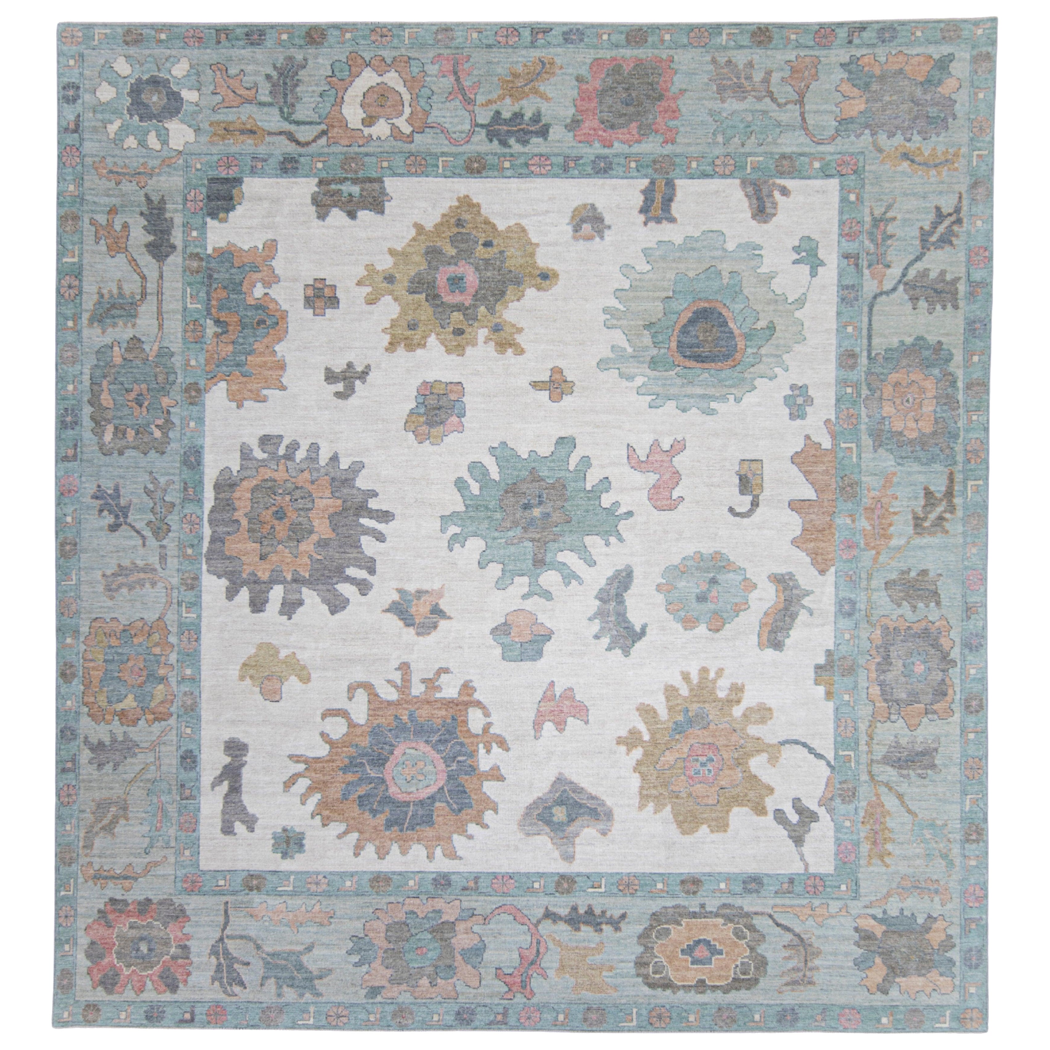 Square Turkish Oushak Rug 11'7" x 12'6" #17384