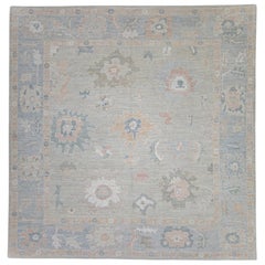 Square Turkish Oushak Rug 12'1" x 12'5" #17381