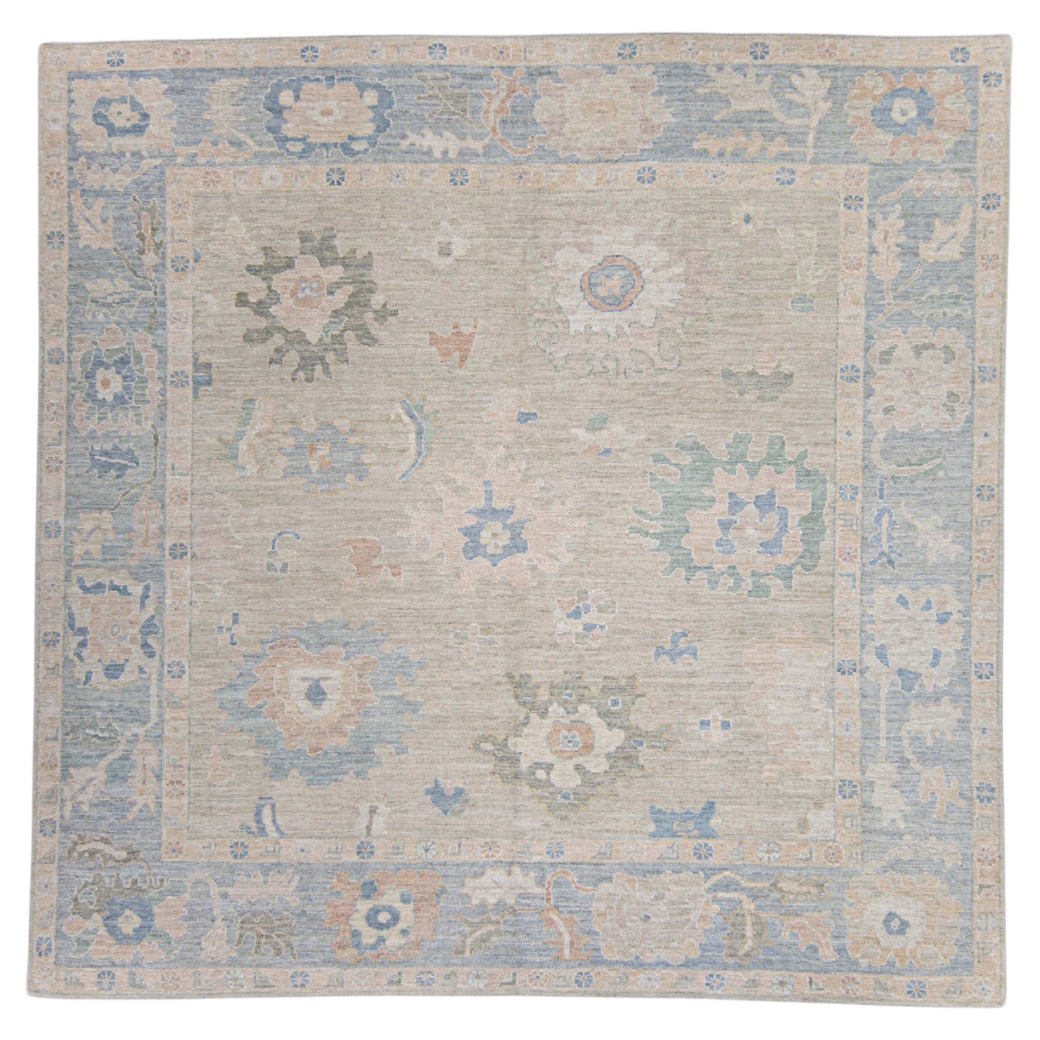 Square Turkish Oushak Rug 10'6" x 10'4" #17370