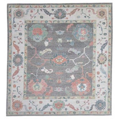 Square Turkish Oushak Rug 11'9" x 12'7" #17267