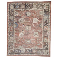 Turkish Old Wool Oushak Rug 12' x 15' #17094