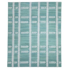 Kilim turco orientale fatto a mano a trama piatta 8'5" x 10'2" #12218