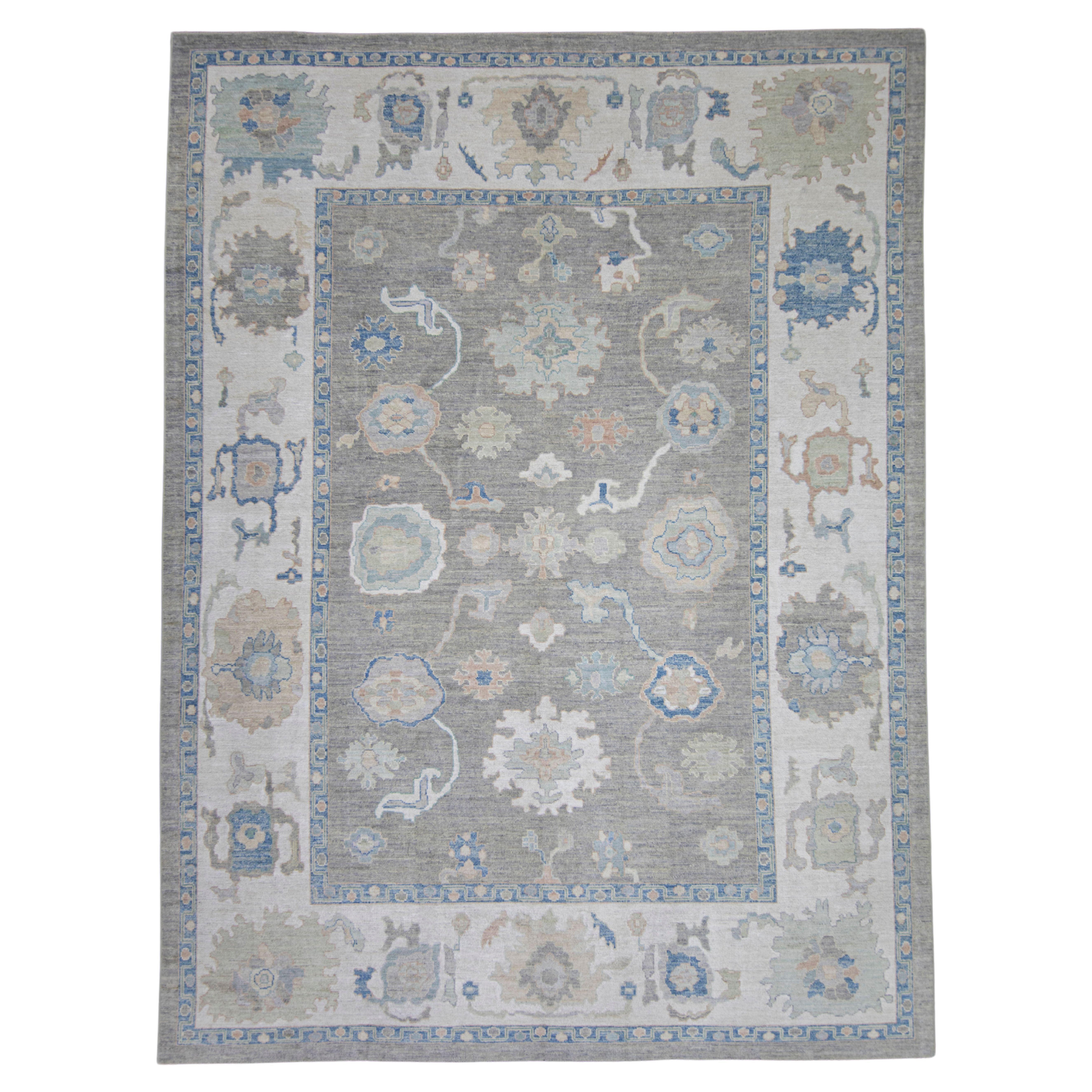 Turkish Oushak Rug 11'5" x 15'4" #17884 For Sale