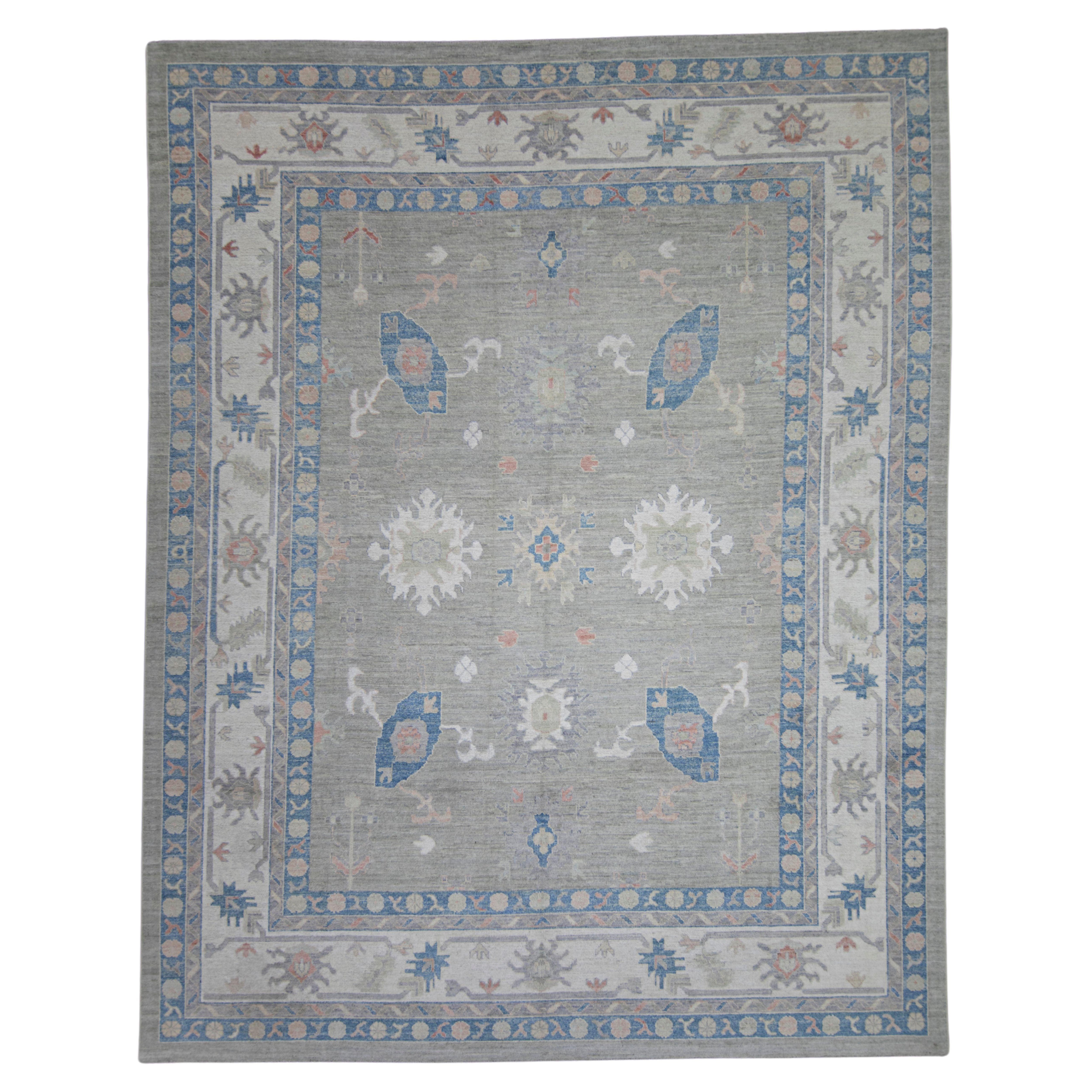 Turkish Oushak Rug 12' x 15'3" #17768 For Sale