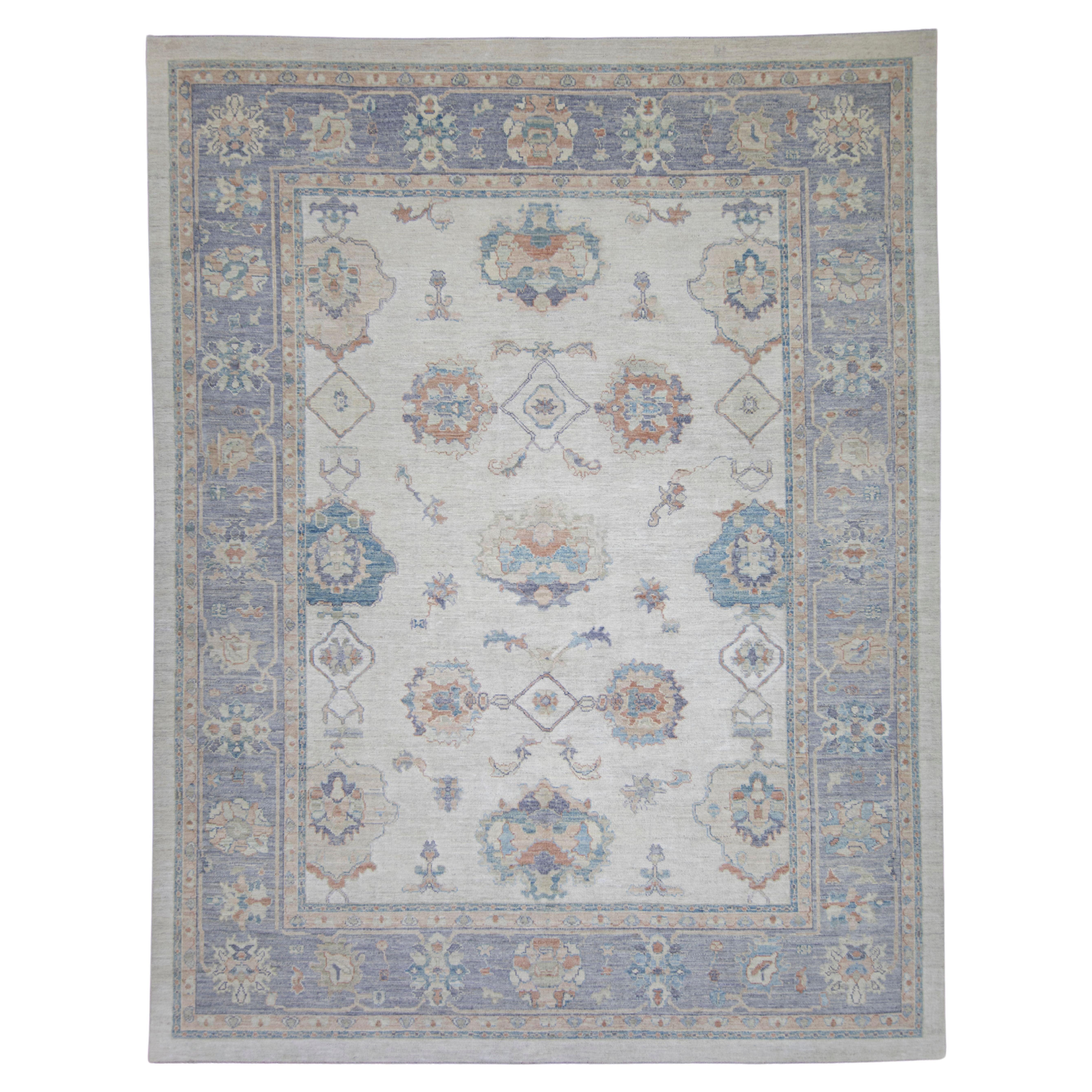 Alfombra turca Oushak 11'8" x 15'2" #17857 en venta