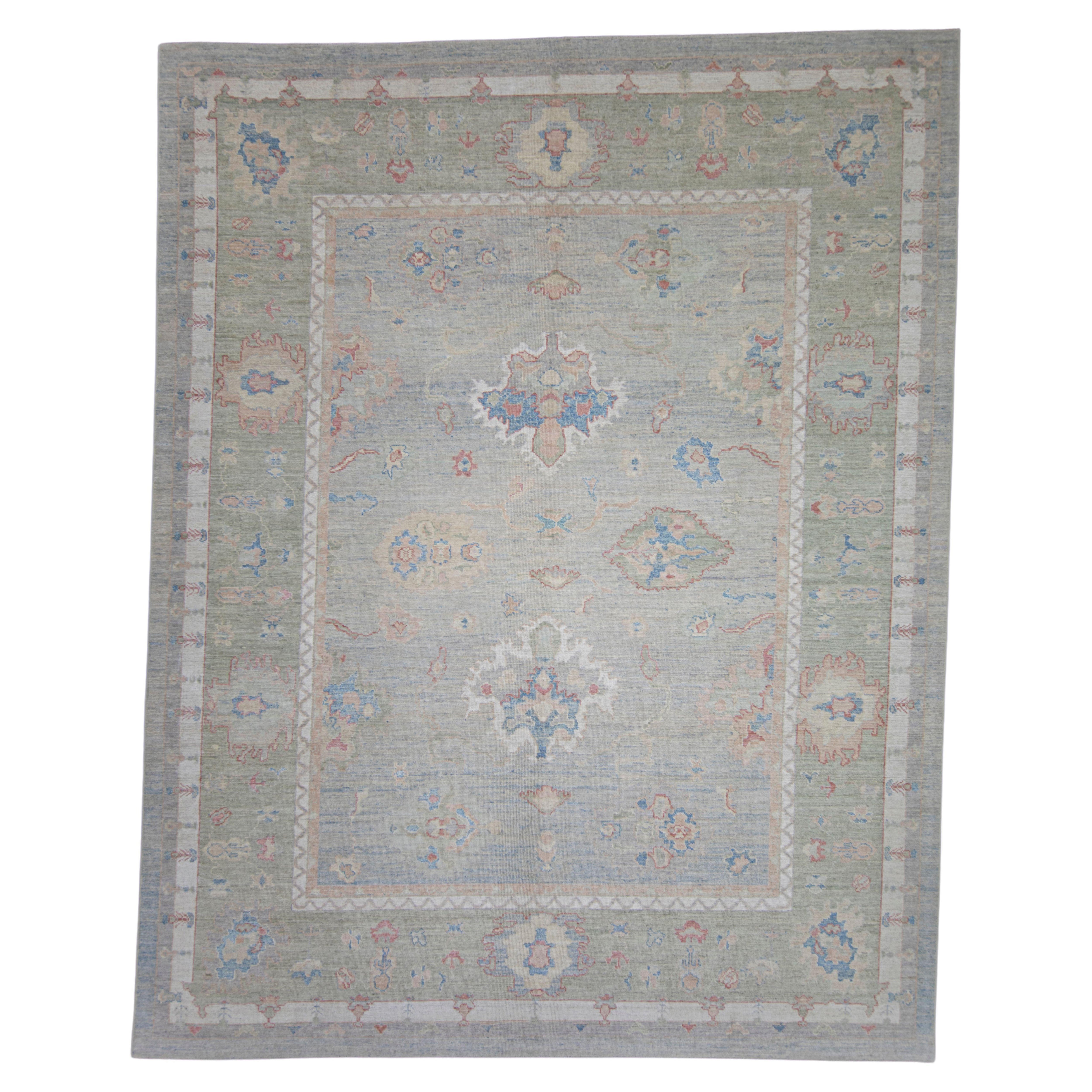 Turkish Oushak Rug 12' x 15'2" #17819 For Sale