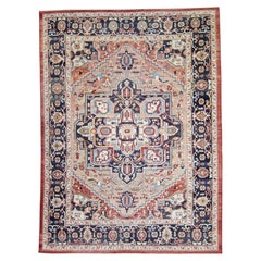 Turkish Old Wool Oushak Rug 12'4" x 16'7" #17093