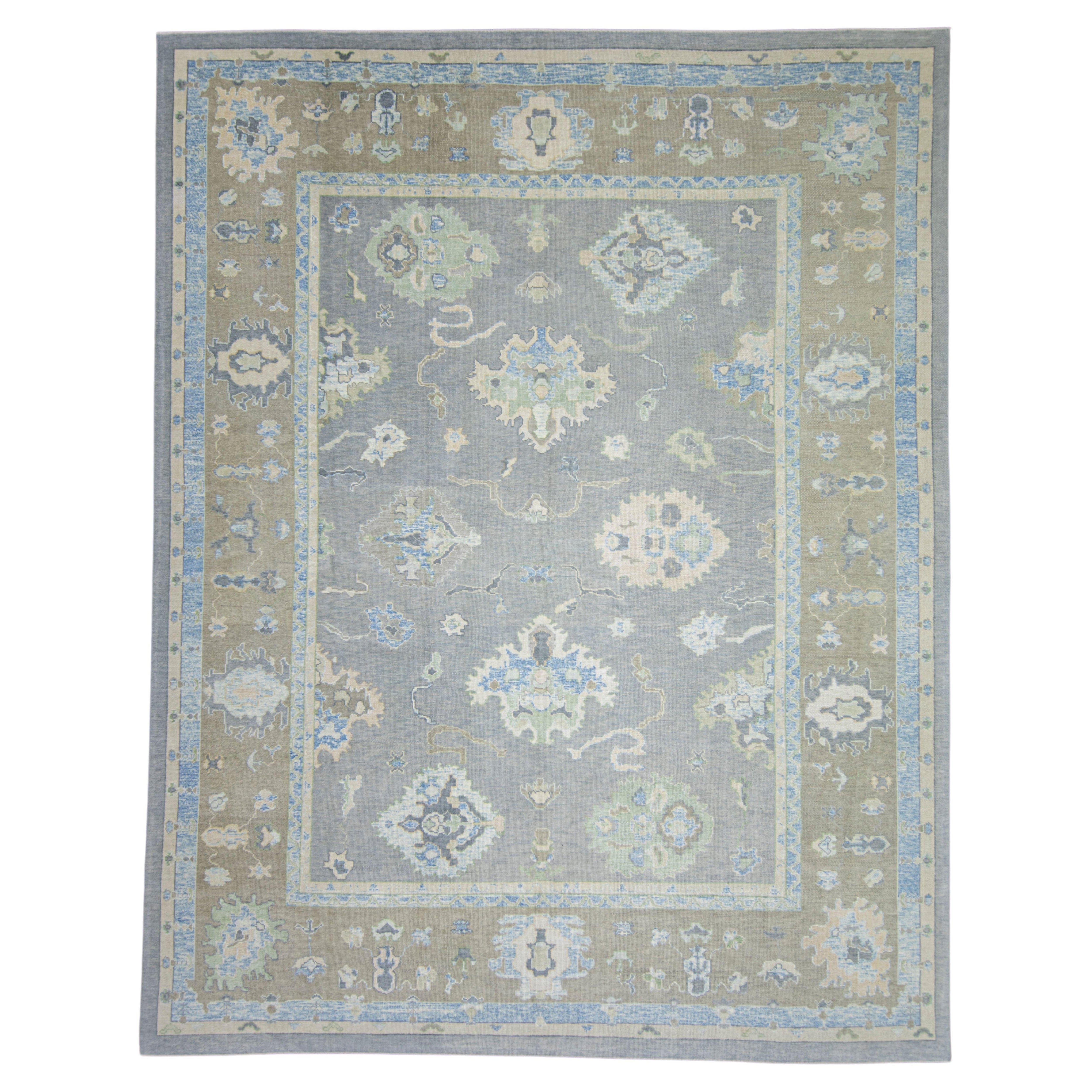 Turkish Oushak Rug 12' x 15'4" #17041 For Sale
