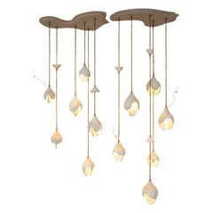 Contemporary Earthy Harvest Chandelier Small Handcrafted by Jan Ernst