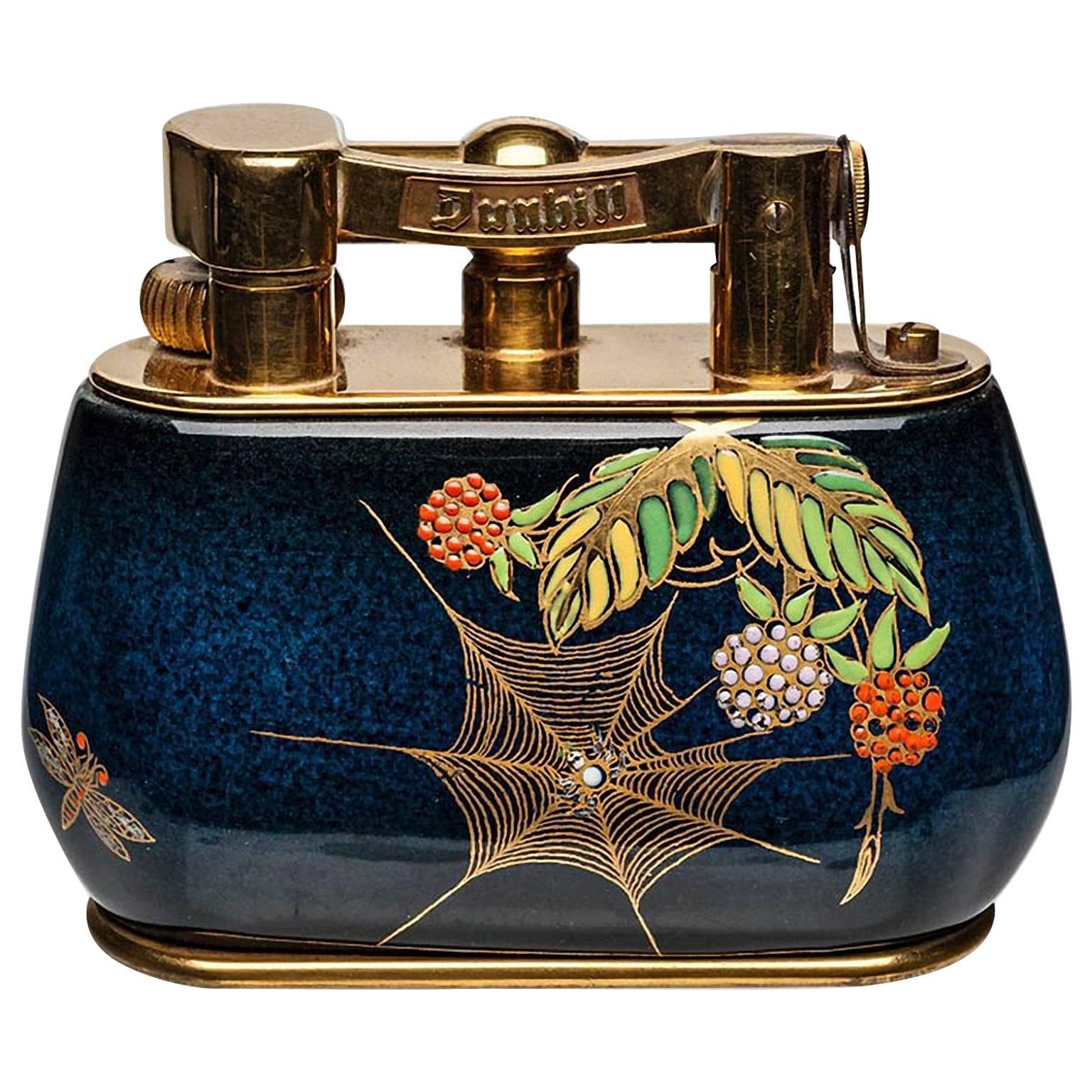 Dunhill Ceramic Carlton Ware Table Lighter
