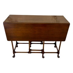 Table à abattant en acajou avec pieds en forme d'araignée, de qualité ancienne et édouardienne