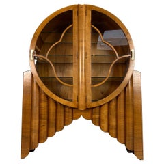 Iconic Art Deco 'Rocket' Display Cabinet, English, 1935