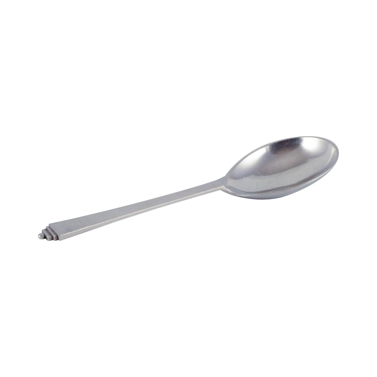 Georg Jensen Pyramid. Serving spoon in sterling silver.