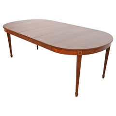 Kindel Furniture Tavolo da pranzo allungabile in mogano a fasce Feder, rifinito