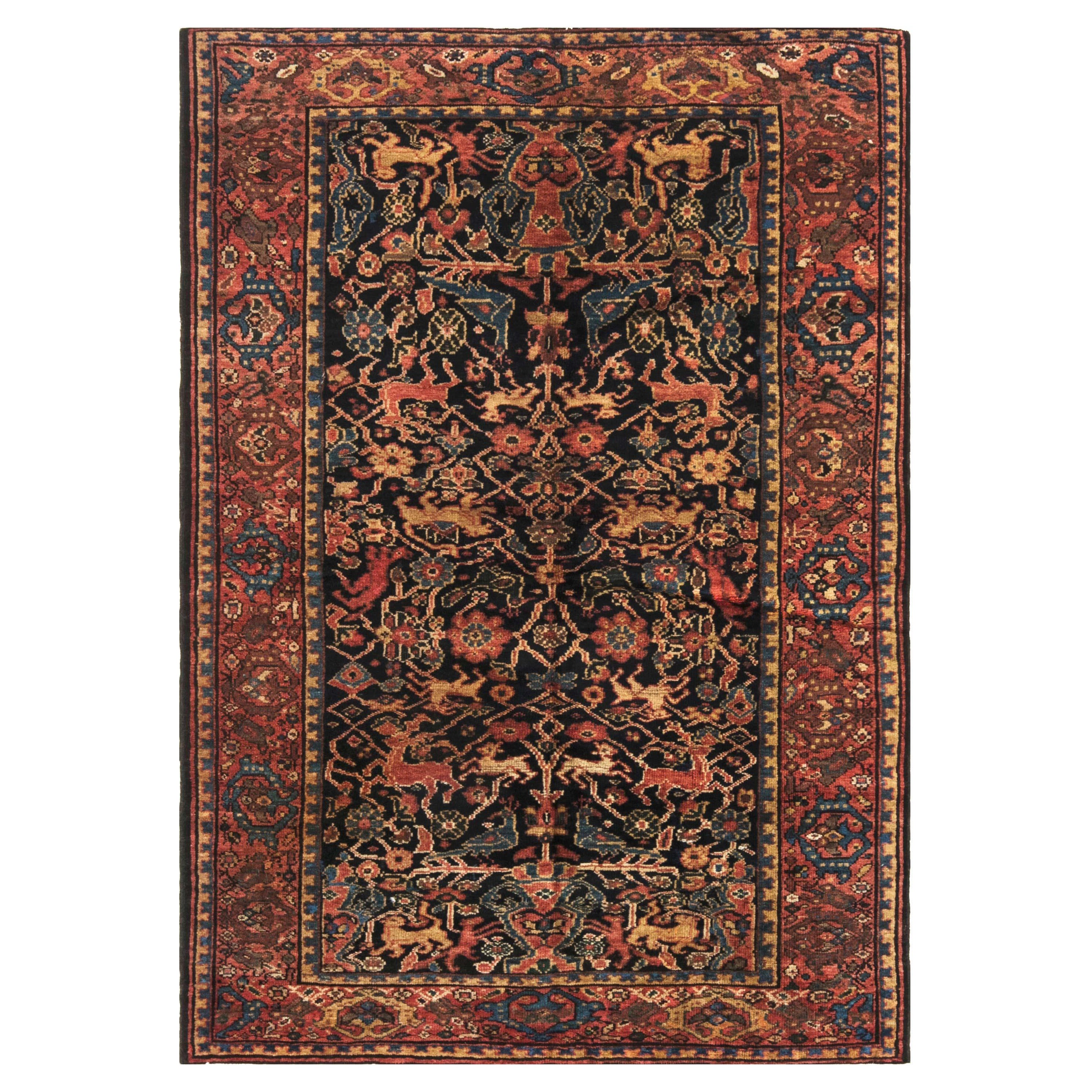 Doris Leslie Blau Antique Persian Feraghan Handmade Wool Rug