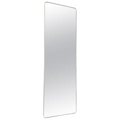 Miroir rectangulaire surdimensionné Quadris avec cadre en laiton