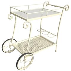 Wrought Iron Tea Cart.Garden furniture