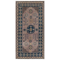Doris Leslie Blau Tappeto vintage in lana Samarcanda Khotan fatto a mano