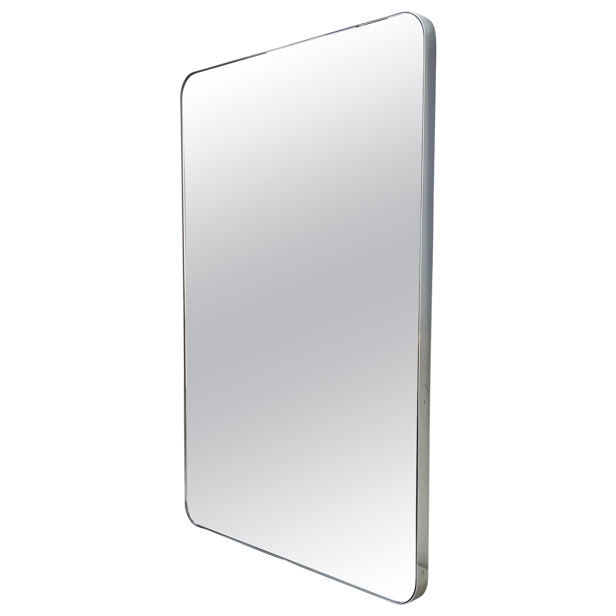 ON SALE Back-Illuminated Quadris Rectangular Mirror with Stainless Steel Frame