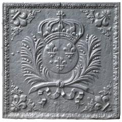 18th Century French Arms of France Fireback