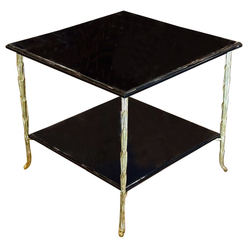 Table d'appoint Jansen Manner laquée noire