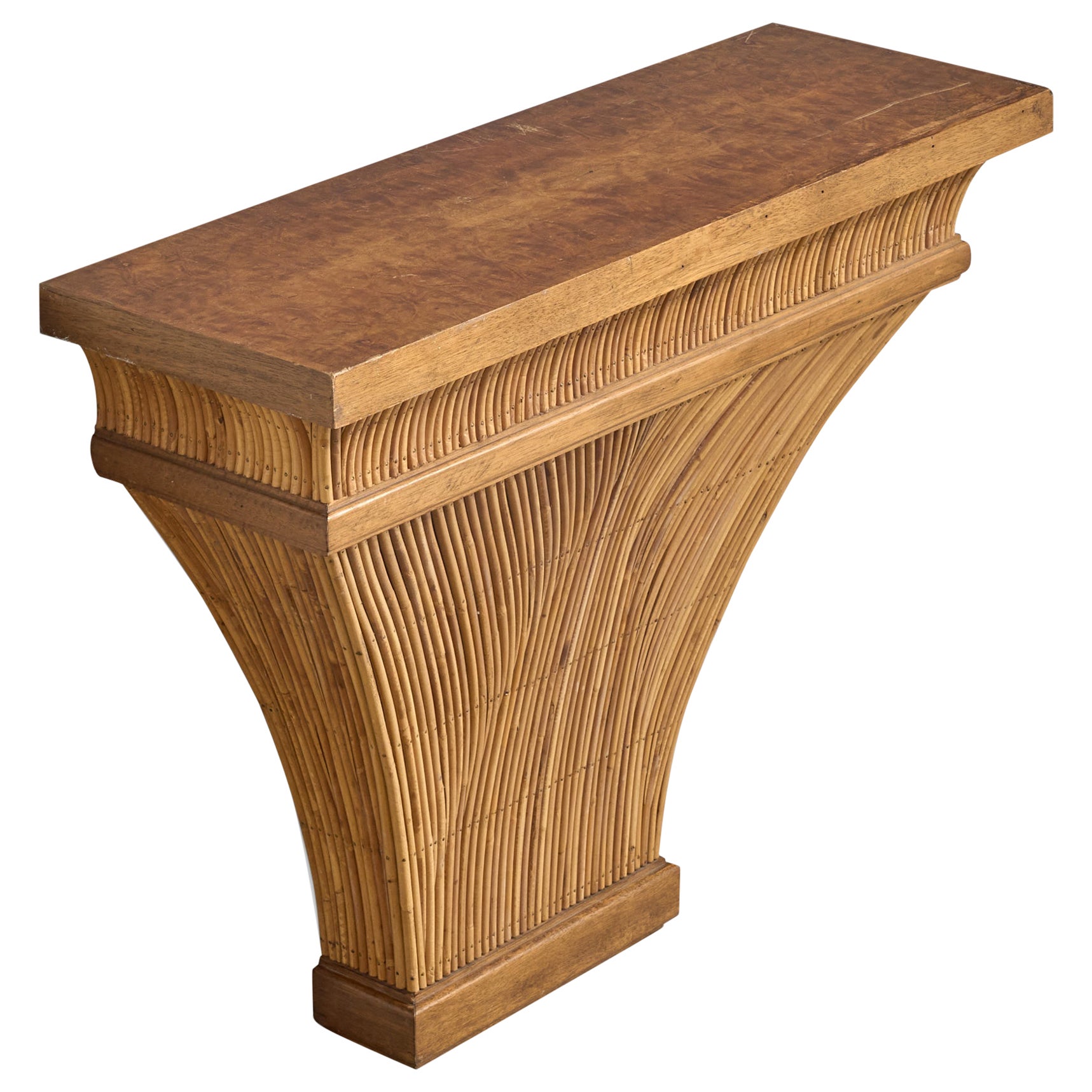 Designer americano, Tavolo consolle, Bambù, Wood, USA, anni '70 in vendita