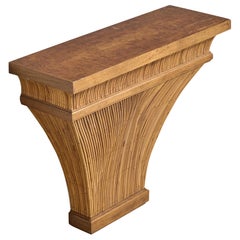Designer americano, Tavolo consolle, Bambù, Wood, USA, anni '70
