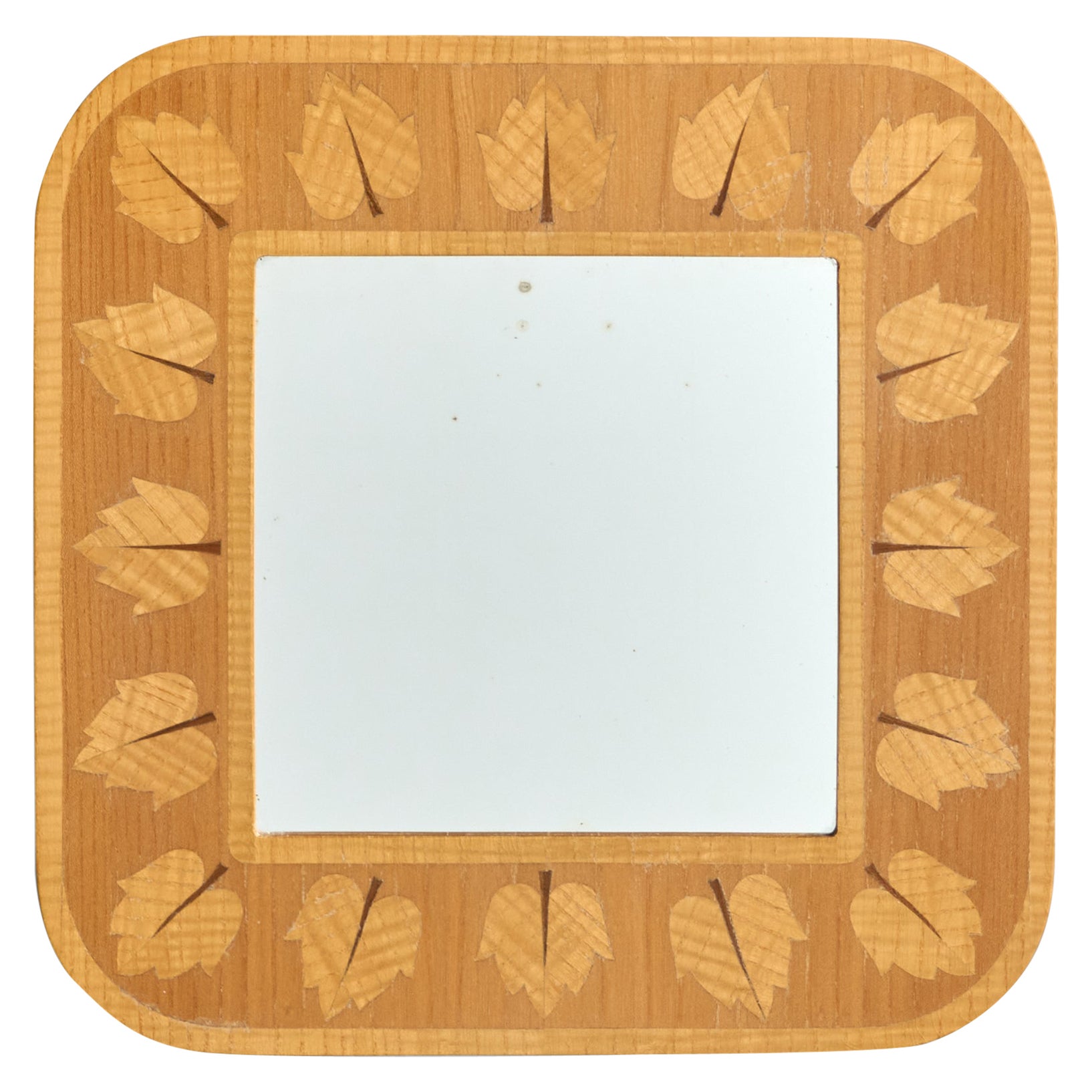 Glas & Trä, Wandspiegel, Holz, Schweden, 1960er Jahre