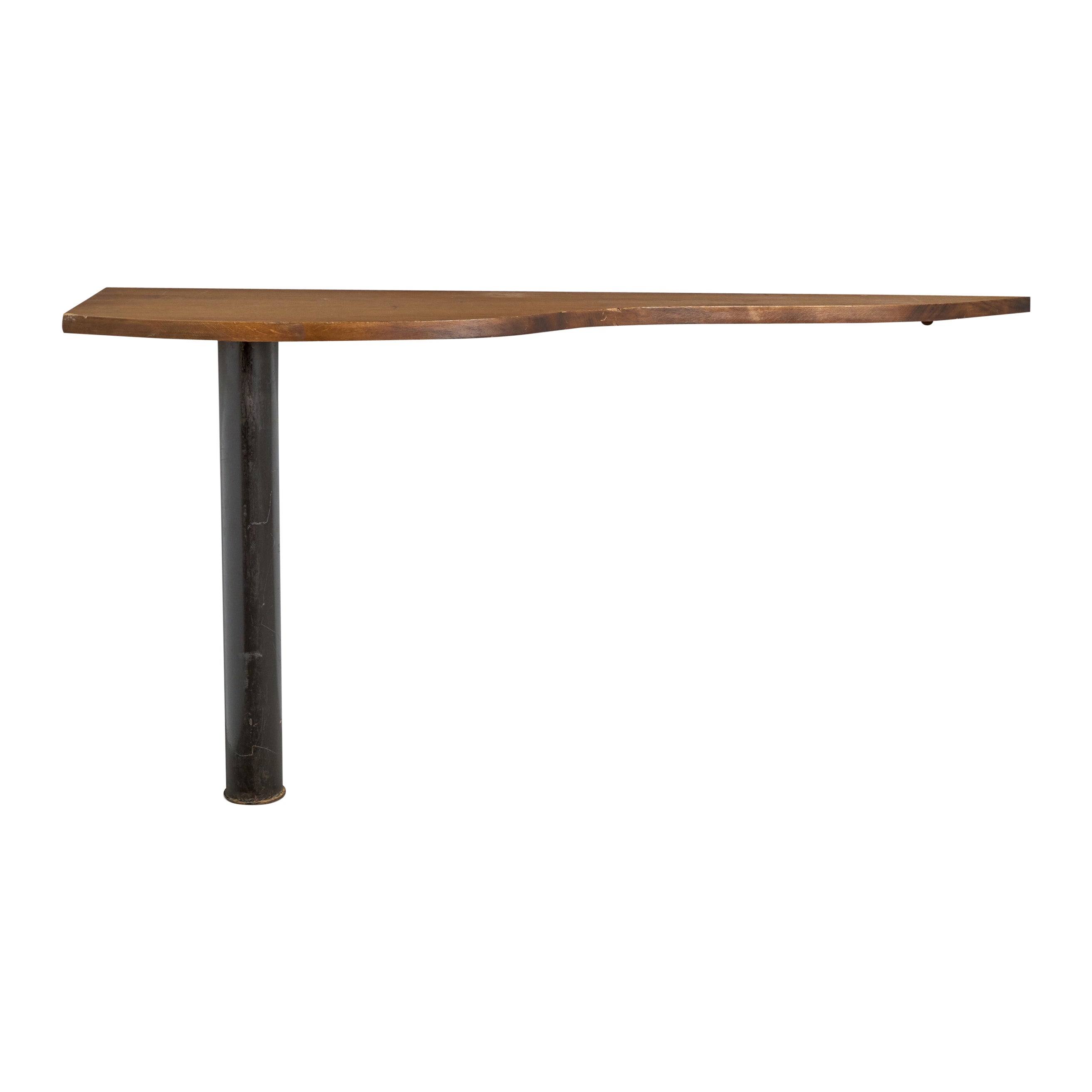 French Designer, Console Table, Oak, Cast Iron, France, 1950s