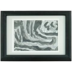 Black Swirls Painting 8