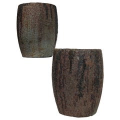 Paire de pots à plantes creux