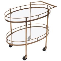 Mid-Century Serving or Bar Cart/Trolley, France, circa 1960