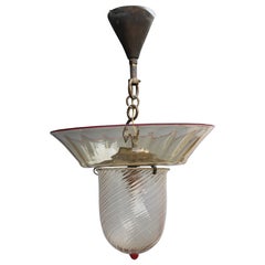 Venini Cappellin 1930 Art Deco Murano Glass Lantern