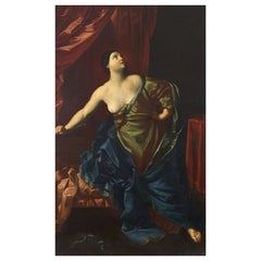 Magnifique peinture de Guido Reni, école romaine Lucretia du 18e siècle H:218 cm