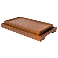 Solid Oak Serving Tray Set – EDGE