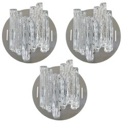 Set of Three Geometric Sconces by Salviati