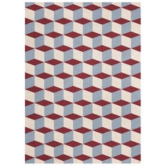 Illusion Wool Rug Mulberry Sky