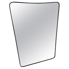 GIO PONTI - FONTANA ARTE - Mirror with brass frame - Made in ITALY 1950s