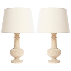 Pair of Stone Table Lamps