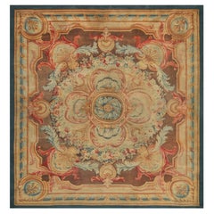 Tappeto immacolato in lana intrecciata a mano con motivi floreali francese Savonnerie (CIRCA 1860)