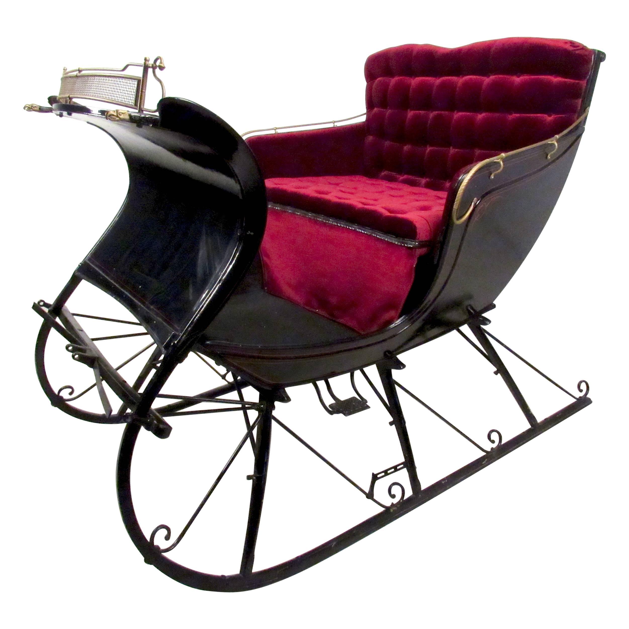 Stylish Vintage Horse Drawn Cutter Sleigh