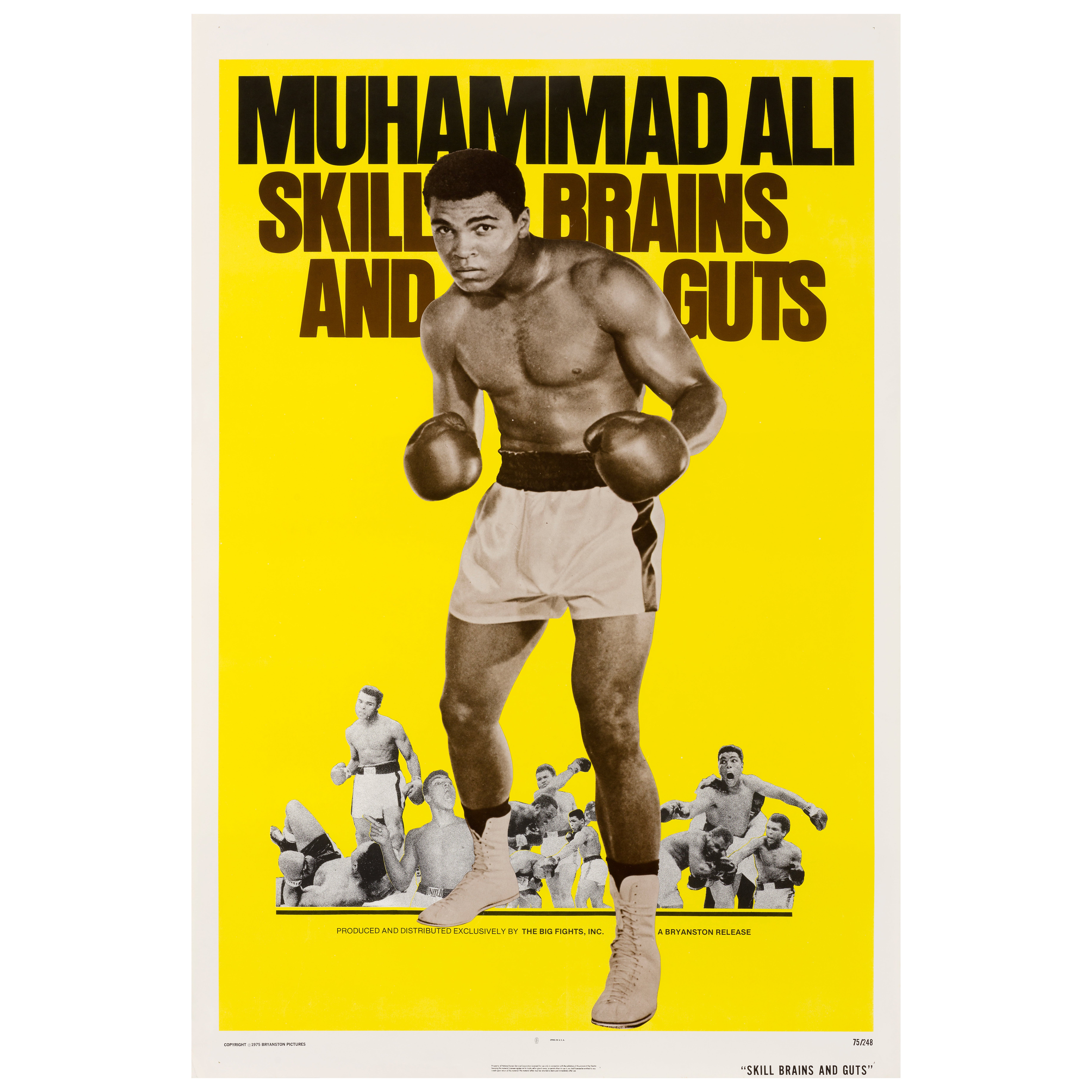 Muhammad Ali : Skill, Brains and Guts' Affiche de film américaine originale, 1975