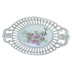 Antique German Porcelain Fruit Serving Plate