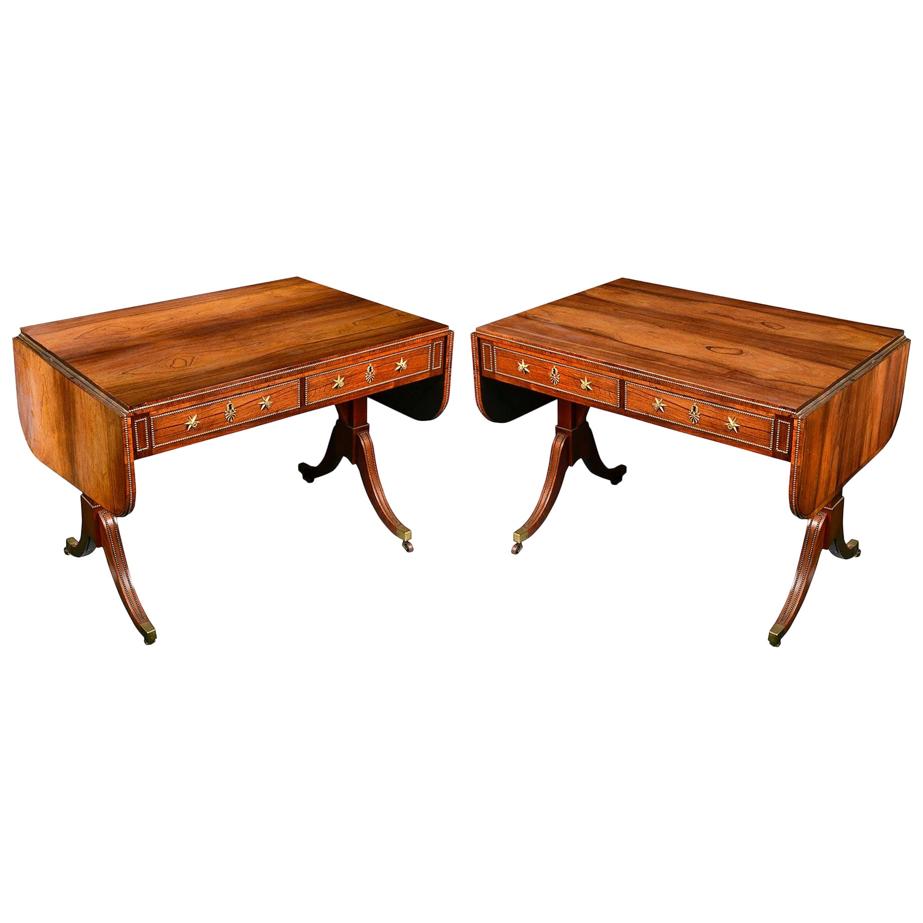 Pair Regency period Sofa Tables, circa 1820 For Sale