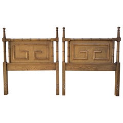 Pair of Coastal Dixie Shangri-La Twin Headboards