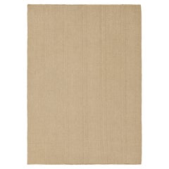 Rug & Kilim’s Contemporary Kilim with Textural Beige and Taupe Stripes